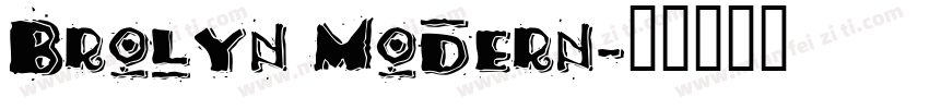 Brolyn Modern字体转换